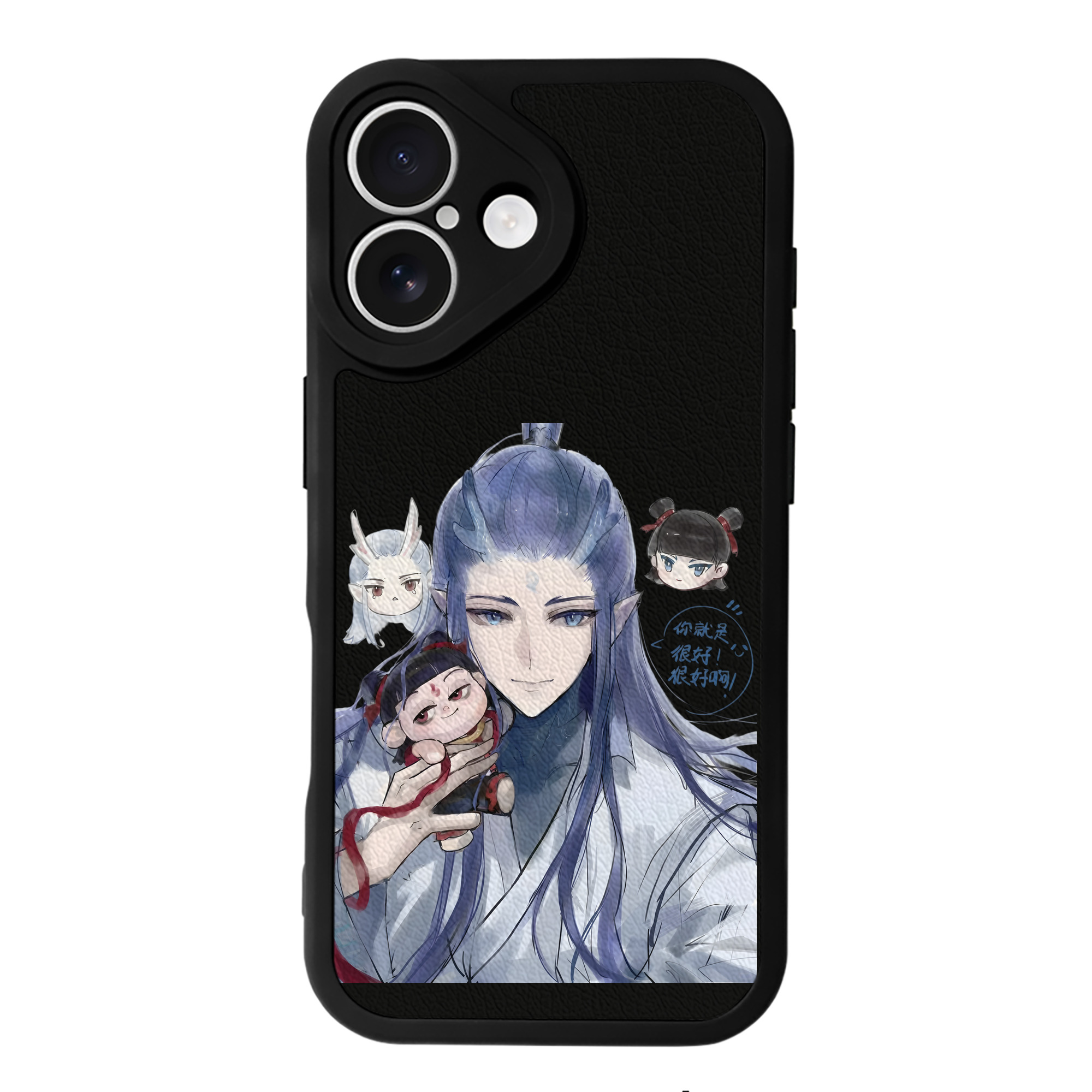 （画像用） Ne Zha 2 ナタ 魔童の大暴れ 【iPhone 16シリーズ対応】シリコンスマホケース（レザー調） 材質：シリコン